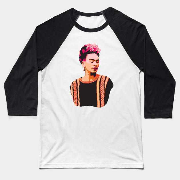 Frida Kahlo Baseball T-Shirt by ProductX